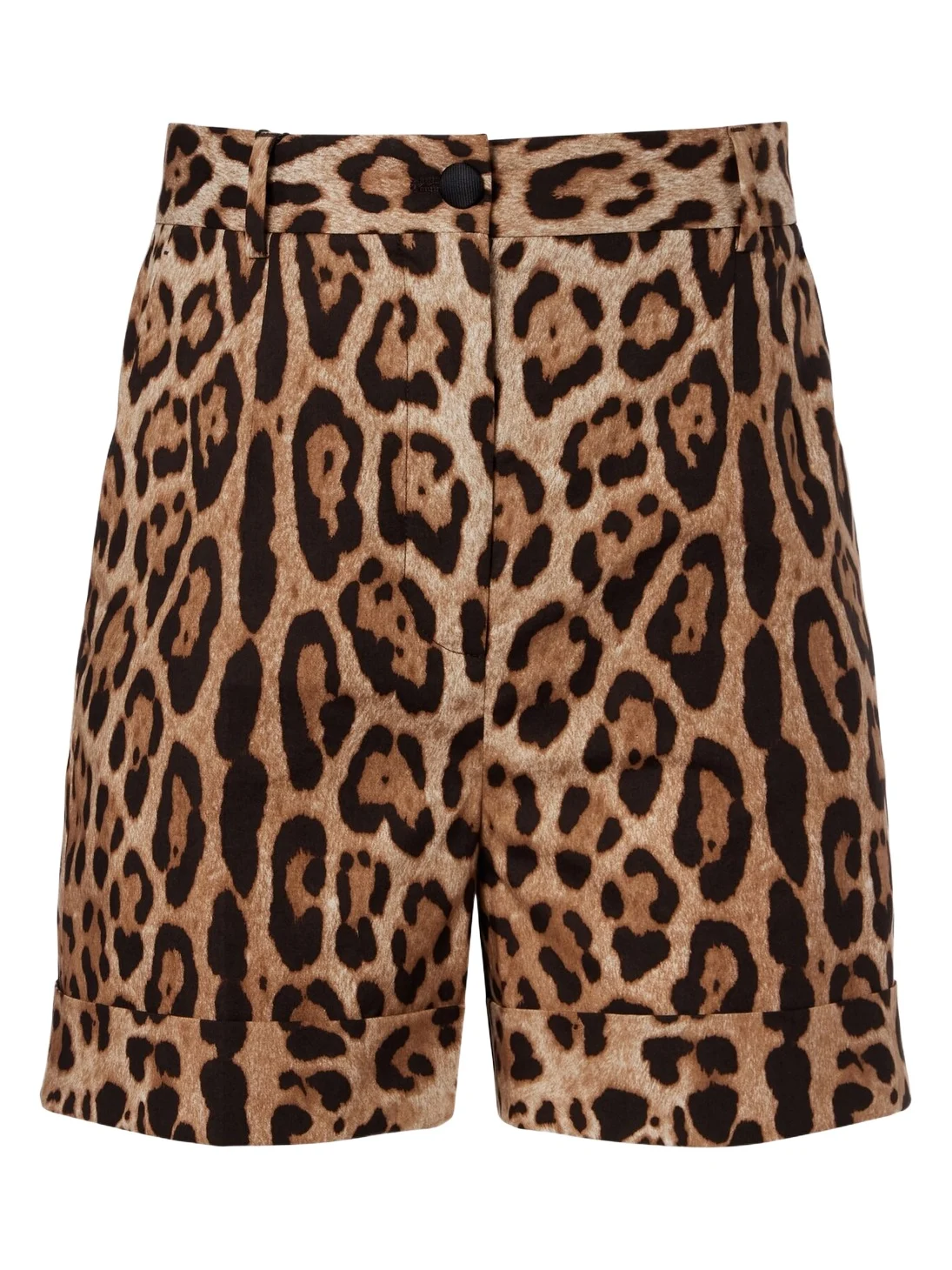Dolce & Gabbana Leopard-print cotton Bermuda shorts