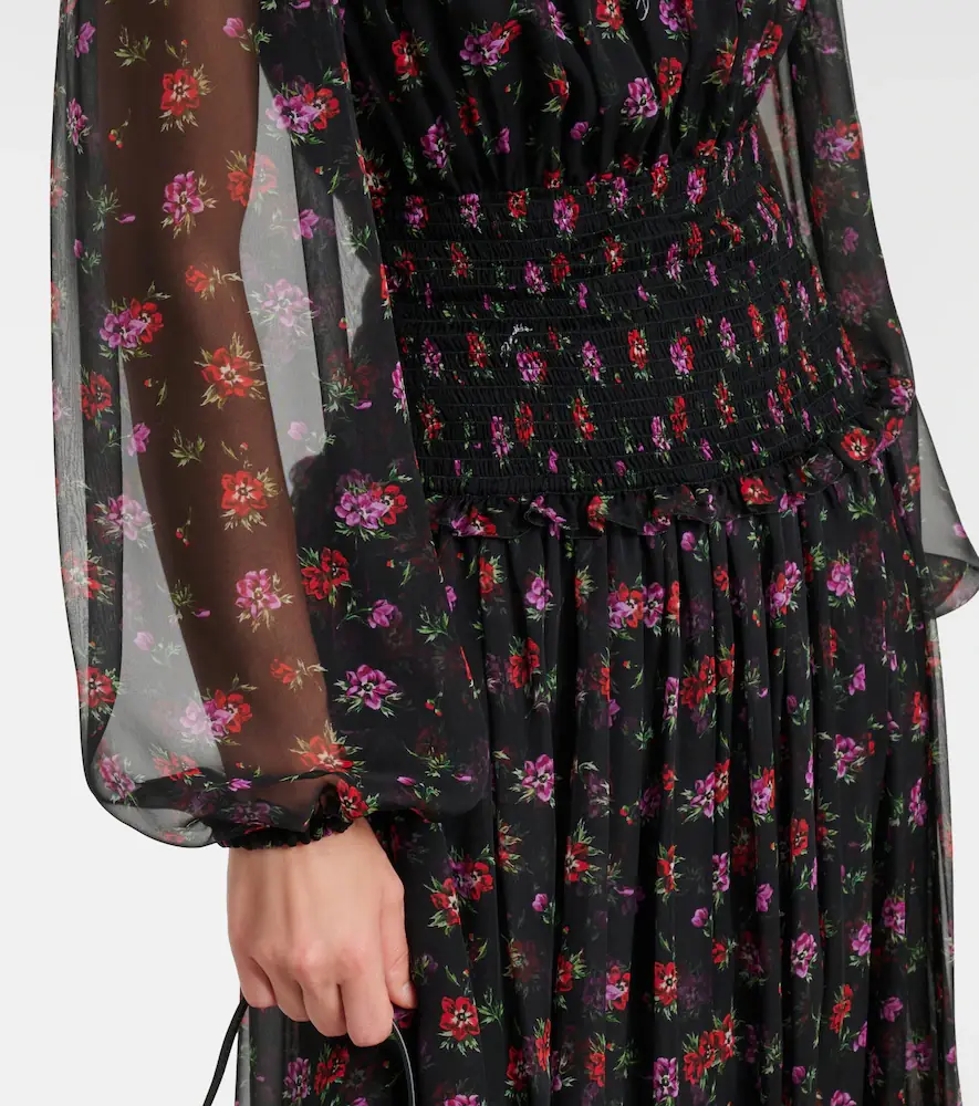 Dolce & Gabbana Floral silk chiffon maxi dress | Thumbnail 6