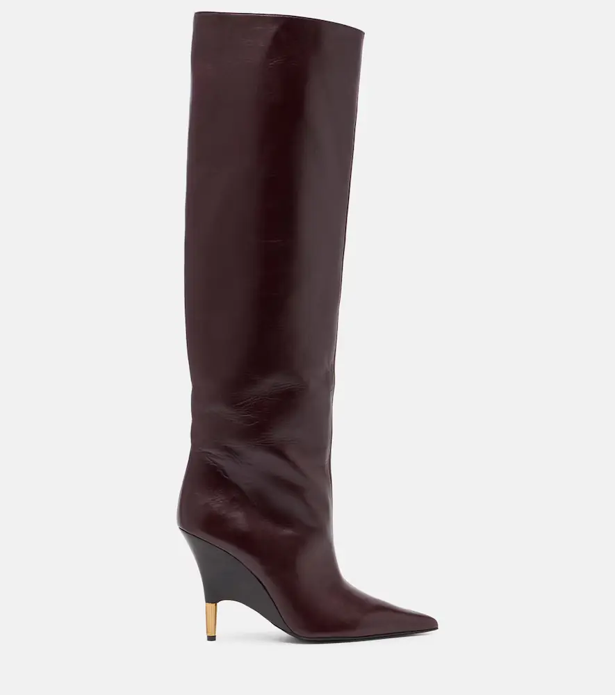 Khaite Bella 100 leather knee-high boots | Thumbnail 2