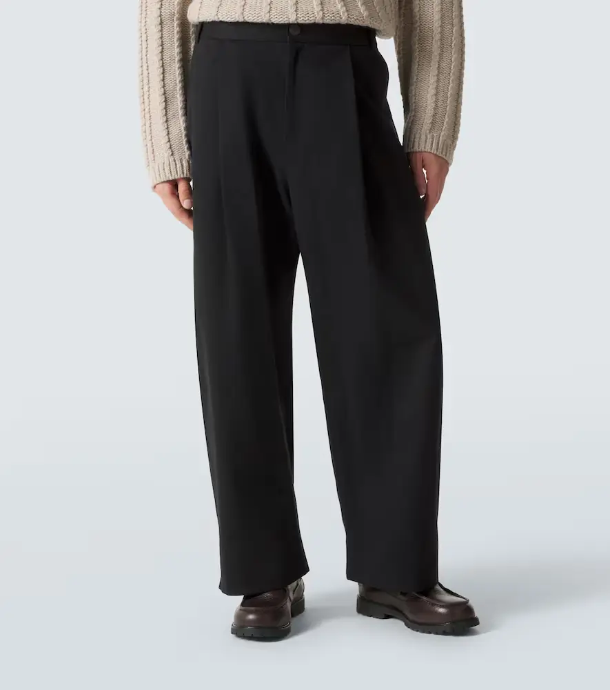 Studio Nicholson Sorte cotton twill barrel-leg pants | Thumbnail 2 Studio Nicholson Sorte cotton twill barrel-leg pants | Thumbnail 2