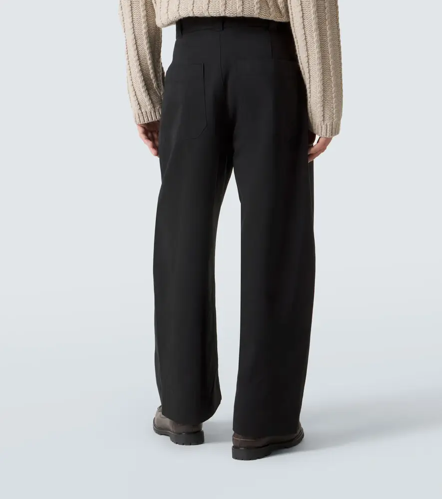 Studio Nicholson Sorte cotton twill barrel-leg pants | Thumbnail 3 Studio Nicholson Sorte cotton twill barrel-leg pants | Thumbnail 3