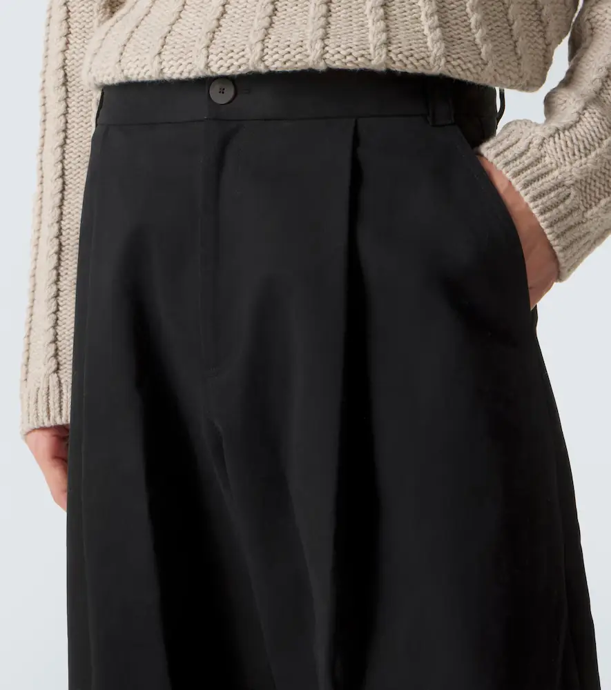 Studio Nicholson Sorte cotton twill barrel-leg pants | Thumbnail 5 Studio Nicholson Sorte cotton twill barrel-leg pants | Thumbnail 5