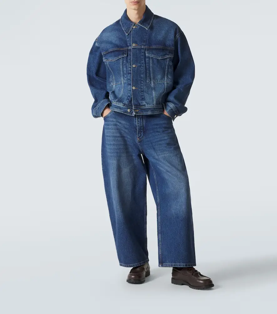 Studio Nicholson Paolo barrel-leg jeans | Thumbnail 3 Studio Nicholson Paolo barrel-leg jeans | Thumbnail 3