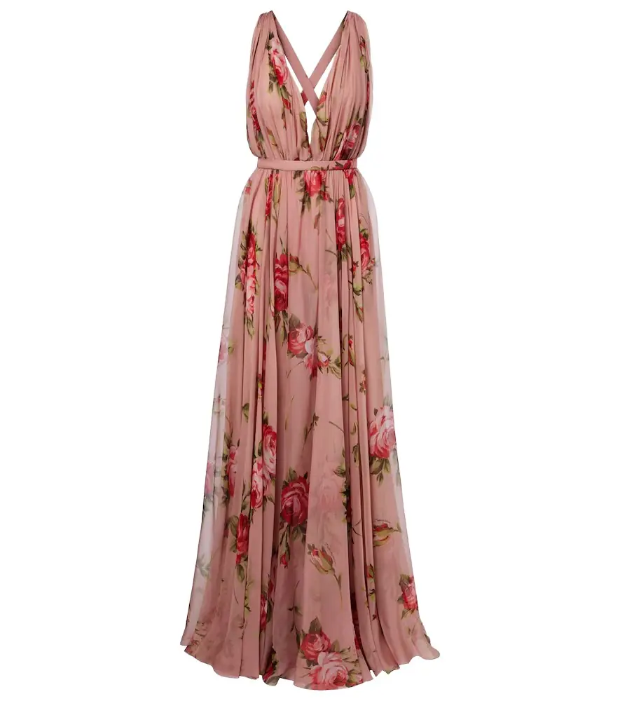 Dolce & Gabbana Floral silk chiffon gown | Image 1 Dolce & Gabbana Floral silk chiffon gown | Image 1