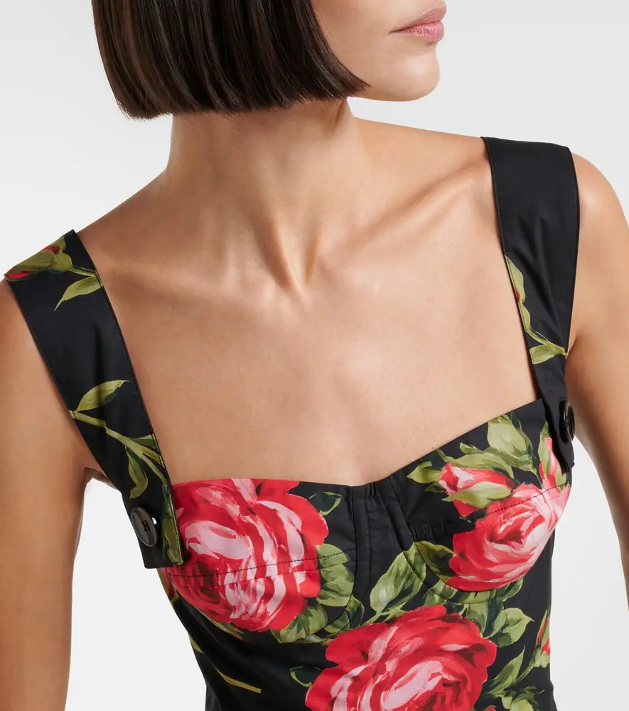 Dolce & Gabbana Floral cotton minidress | Thumbnail 4