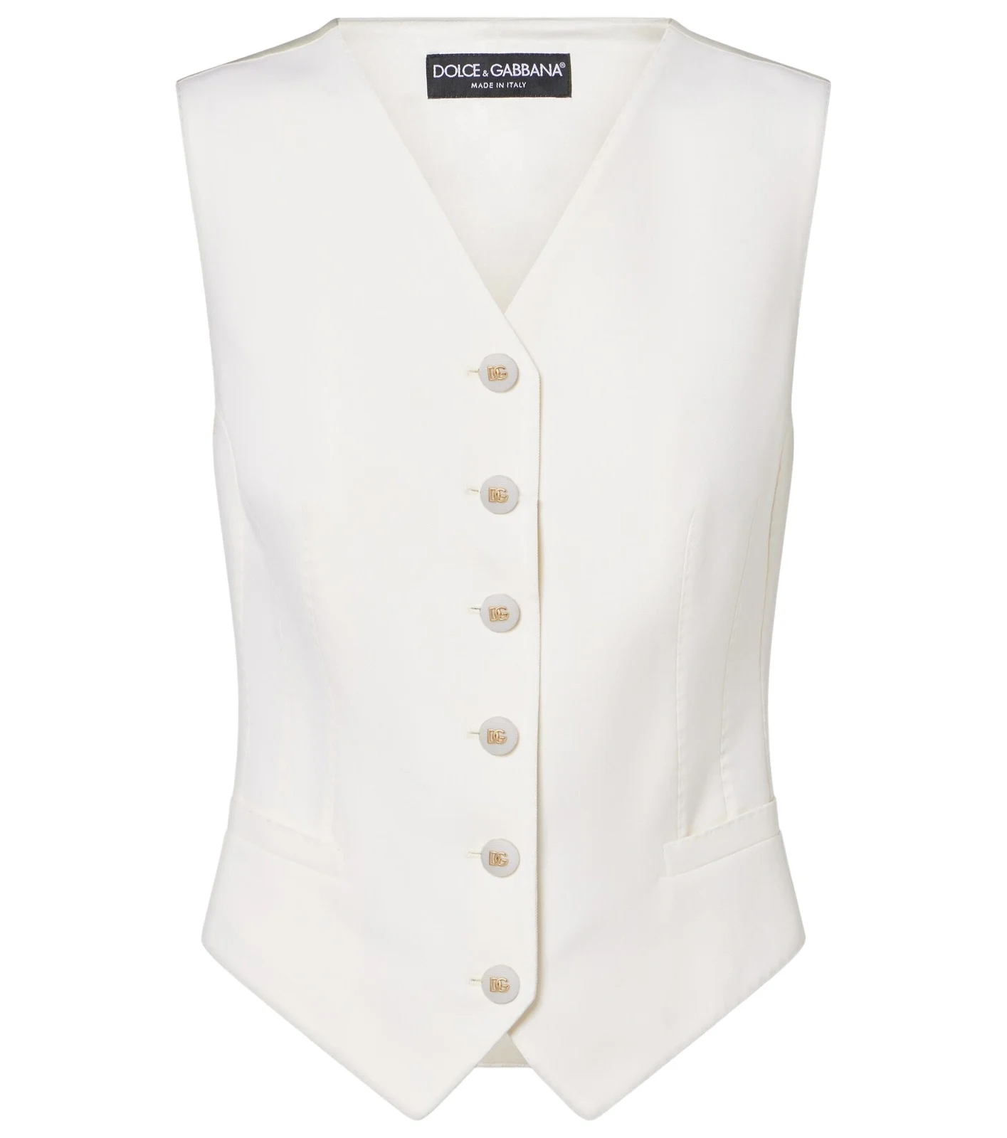 Wool and silk-blend vest