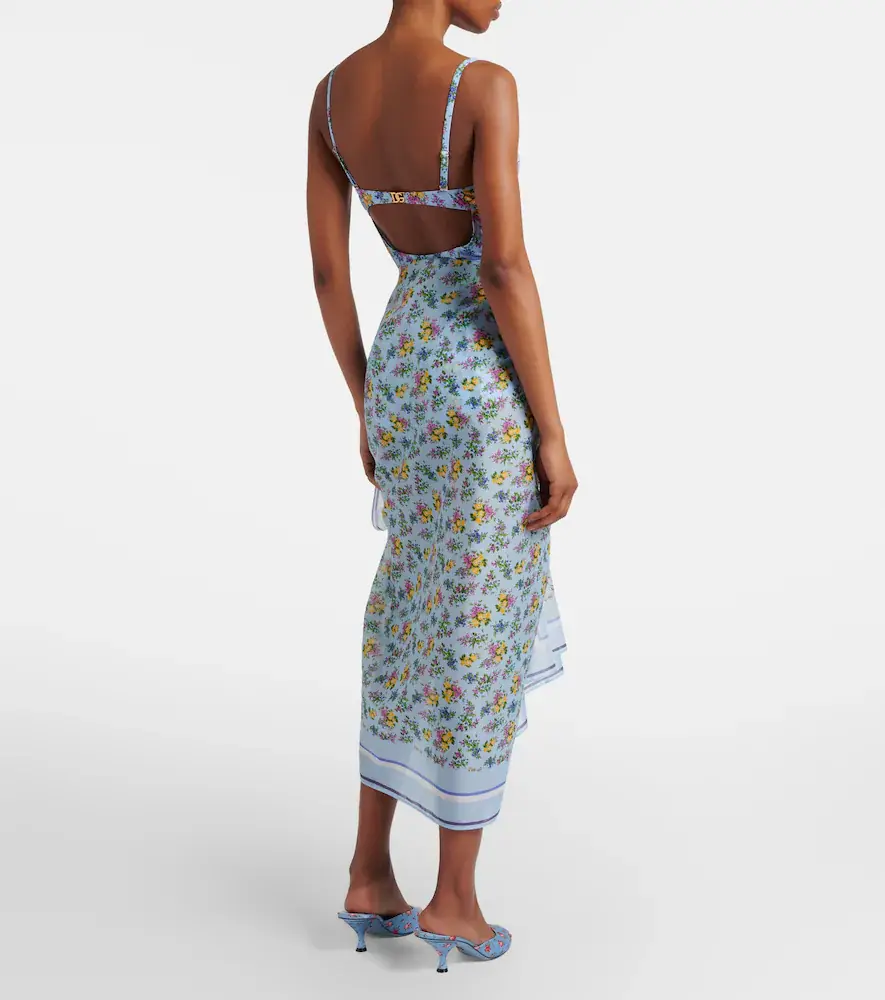 Dolce & Gabbana Floral cotton beach cover-up | Thumbnail 2
