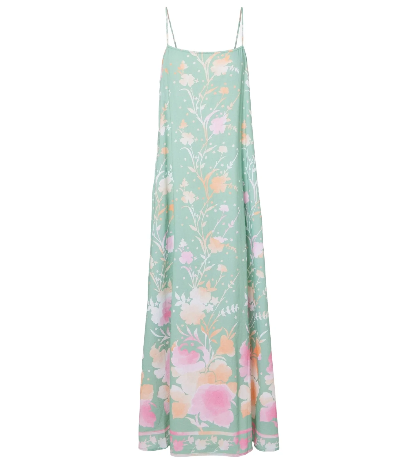 Floral cotton and linen maxi dress Floral cotton and linen maxi dress