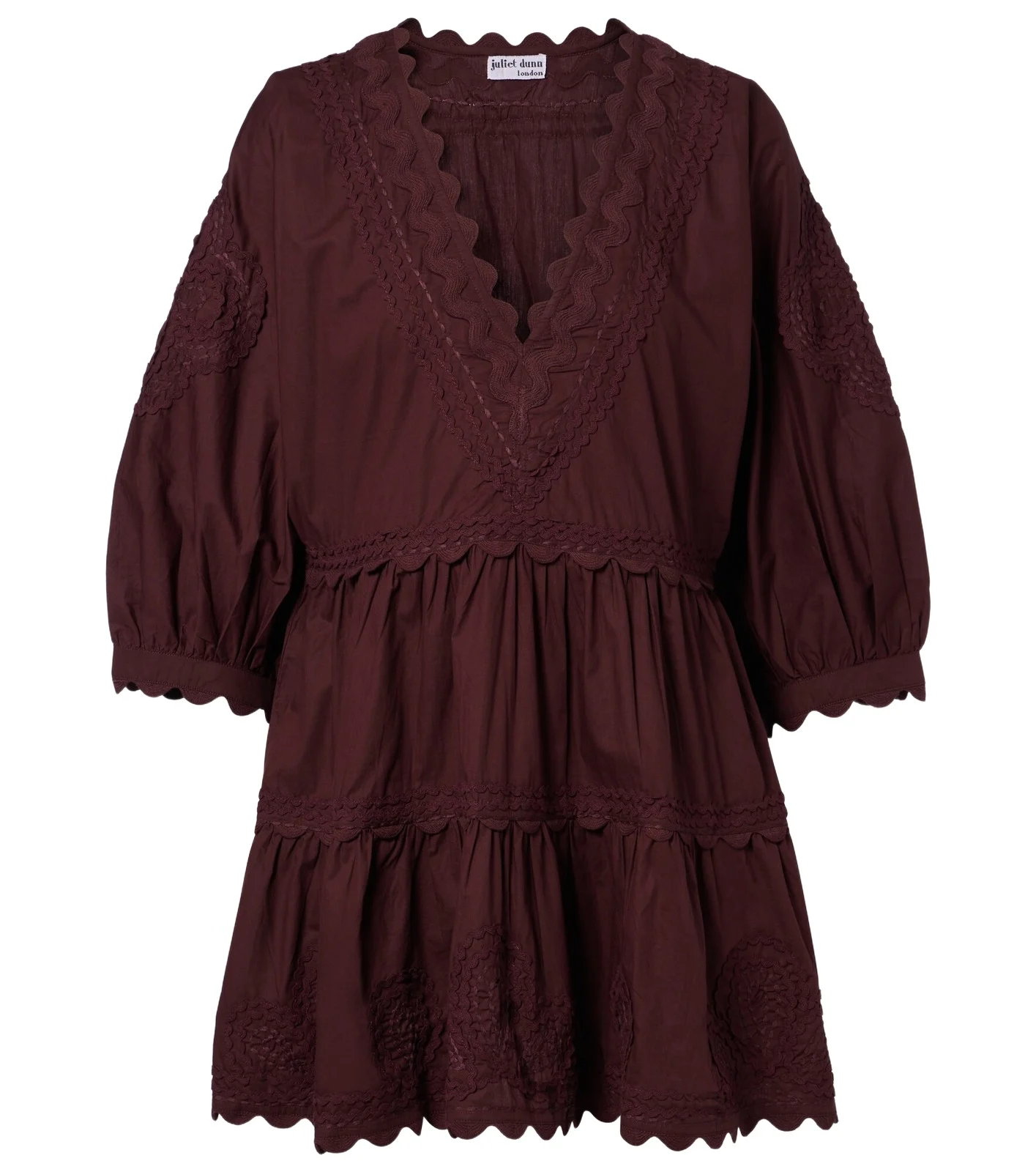 Scalloped cotton poplin minidress Scalloped cotton poplin minidress