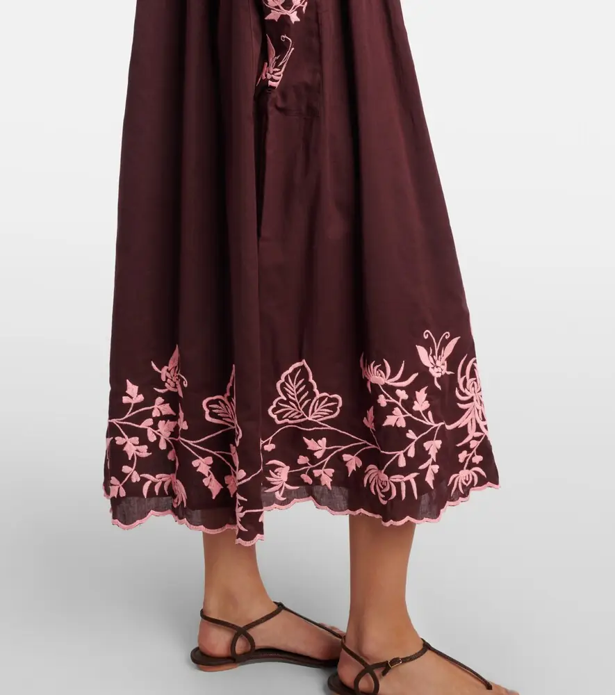 JULIET DUNN Embroidered cotton midi dress | Thumbnail 6 JULIET DUNN Embroidered cotton midi dress | Thumbnail 6