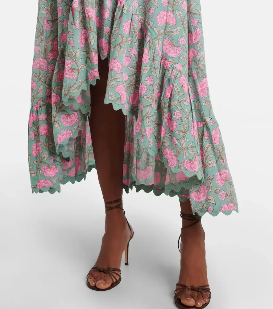 JULIET DUNN Floral cotton midi dress | Thumbnail 4 JULIET DUNN Floral cotton midi dress | Thumbnail 4