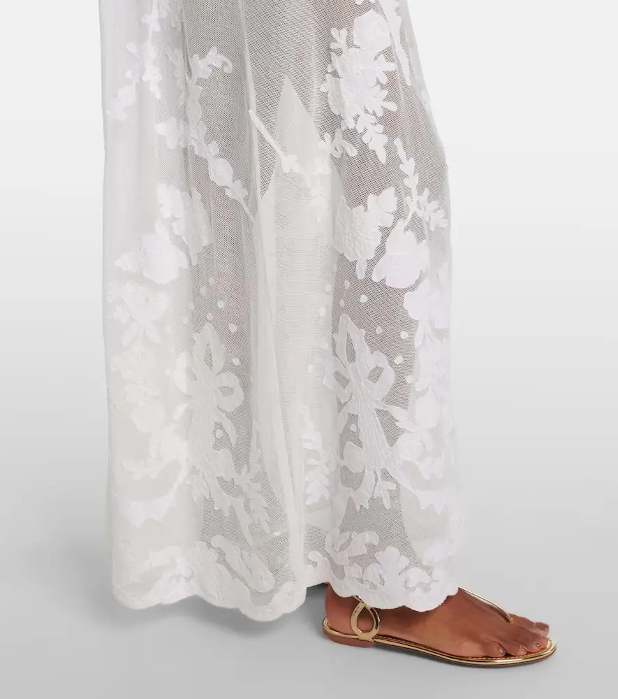 JULIET DUNN Embroidered semi-sheer cotton maxi dress | Thumbnail 5