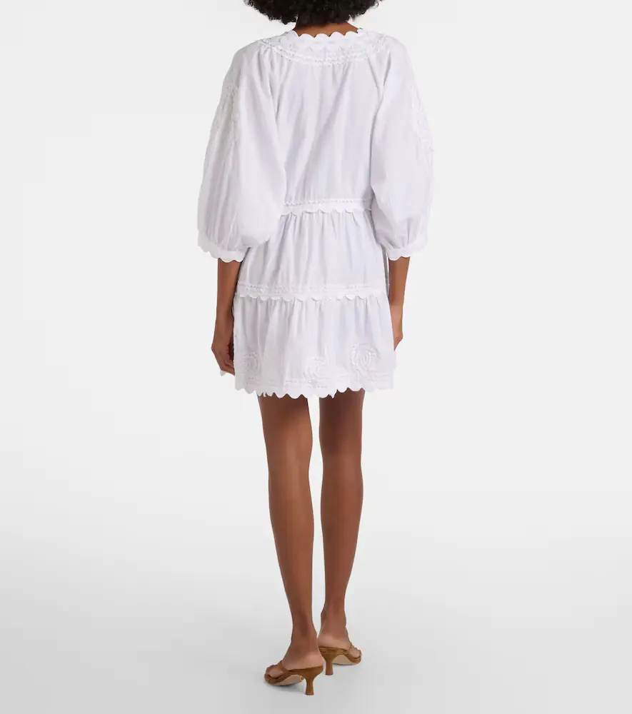 JULIET DUNN Embroidered cotton poplin minidress | Thumbnail 3 JULIET DUNN Embroidered cotton poplin minidress | Thumbnail 3