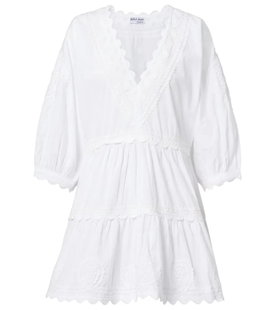 JULIET DUNN Embroidered cotton poplin minidress | Image 1 JULIET DUNN Embroidered cotton poplin minidress | Image 1