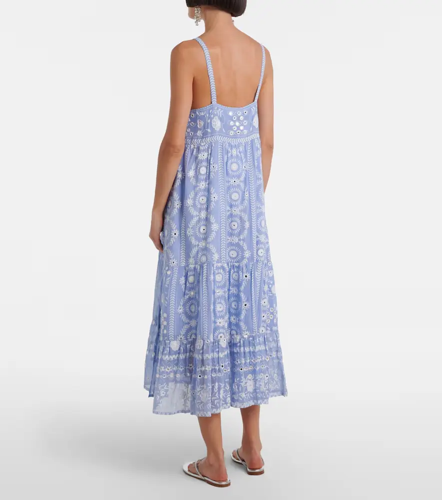 Juliet Dunn Printed sequined cotton midi dress | Thumbnail 4 Juliet Dunn Printed sequined cotton midi dress | Thumbnail 4