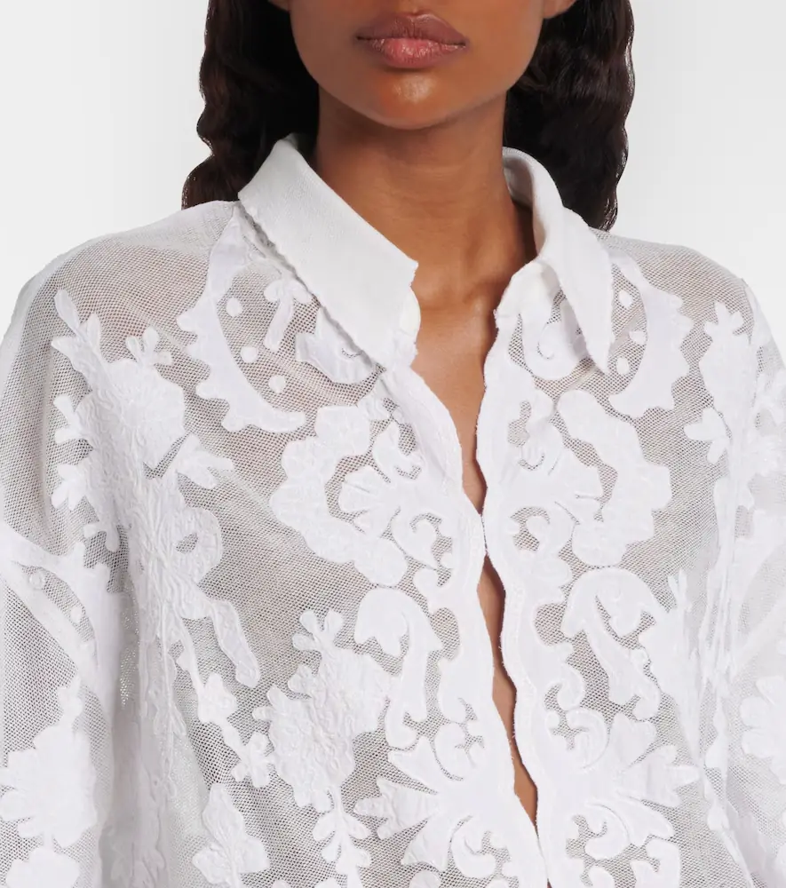 Juliet Dunn Embroidered cotton shirt | Thumbnail 3 Juliet Dunn Embroidered cotton shirt | Thumbnail 3