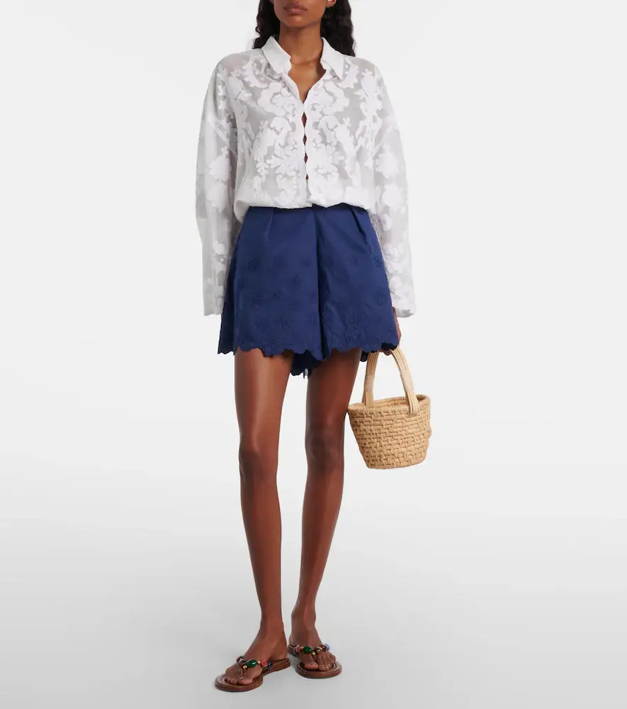 Juliet Dunn Embroidered cotton shirt | Thumbnail 6 Juliet Dunn Embroidered cotton shirt | Thumbnail 6