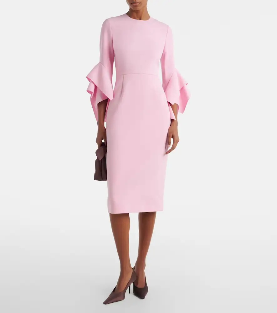 Roksanda Ruffled midi dress | Thumbnail 3 Roksanda Ruffled midi dress | Thumbnail 3