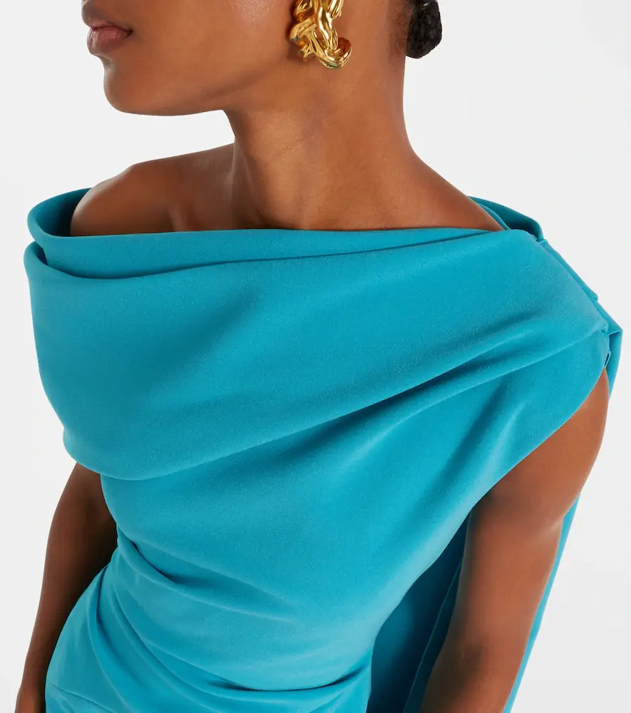 Roksanda Maite caped crêpe midi dress | Thumbnail 6 Roksanda Maite caped crêpe midi dress | Thumbnail 6