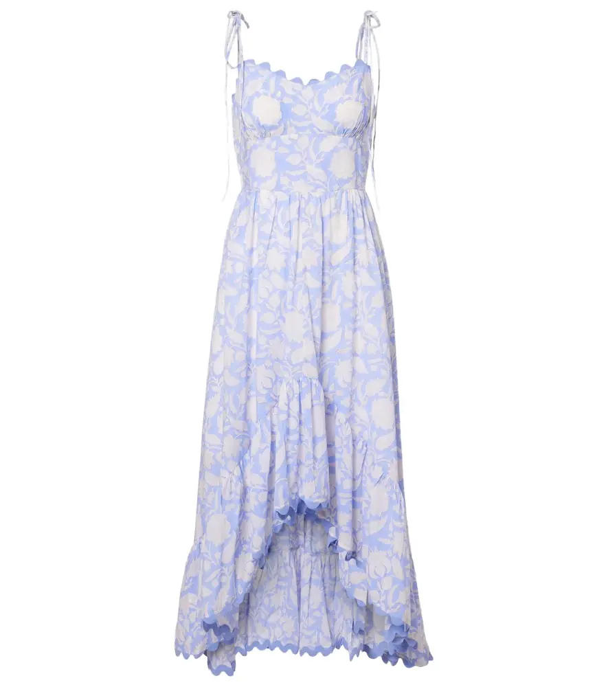 JULIET DUNN Asymmetric floral cotton midi dress | Image 1 JULIET DUNN Asymmetric floral cotton midi dress | Image 1