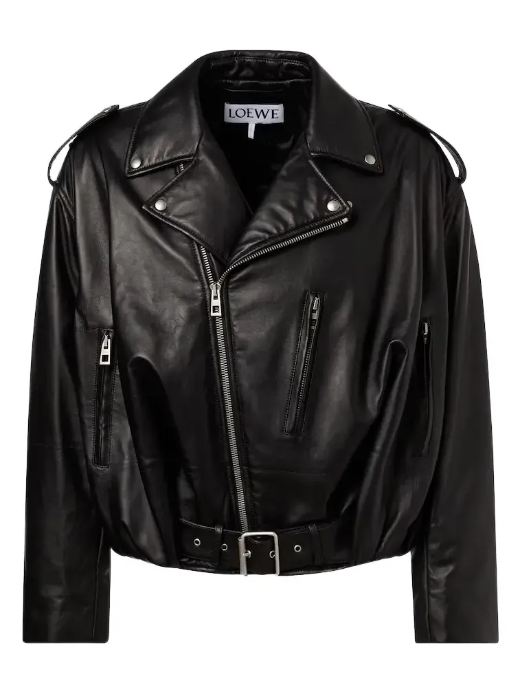Balloon leather biker jacket Balloon leather biker jacket