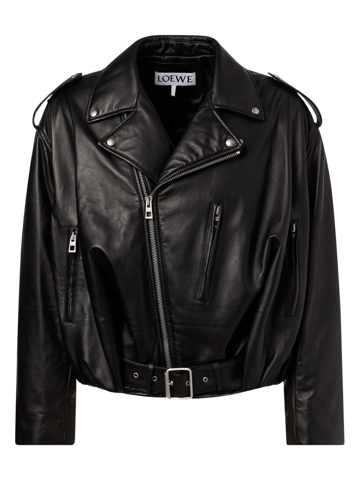 Loewe Balloon leather biker jacket