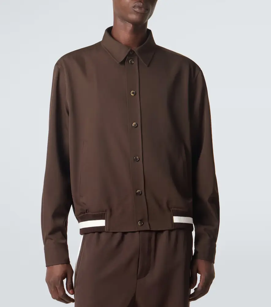 Loewe Wool gabardine blouson jacket | Thumbnail 3 Loewe Wool gabardine blouson jacket | Thumbnail 3