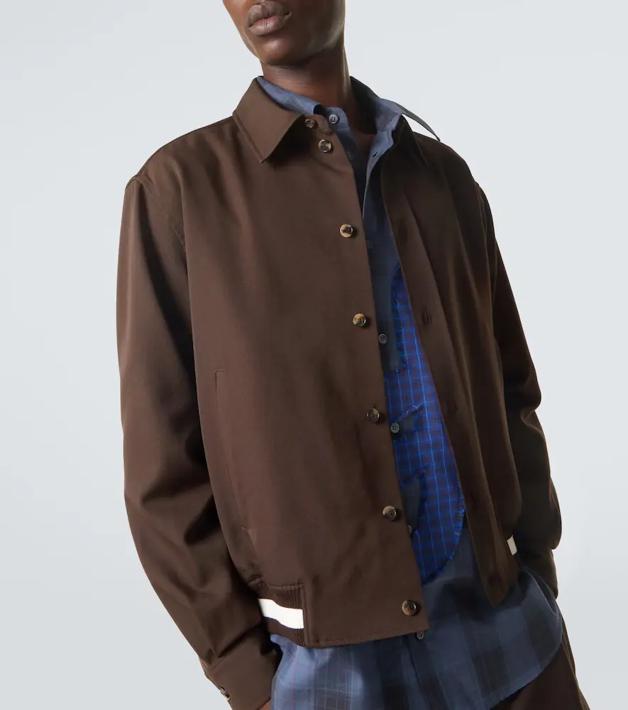 Loewe Wool gabardine blouson jacket | Thumbnail 4 Loewe Wool gabardine blouson jacket | Thumbnail 4