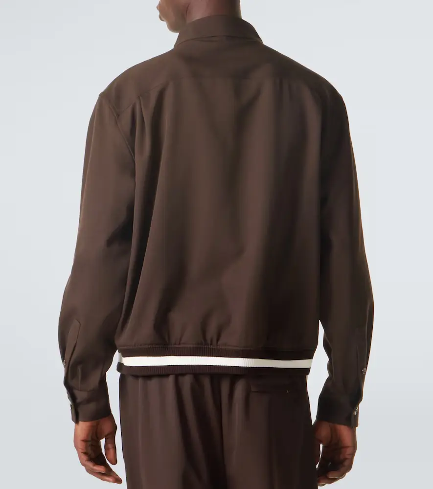 Loewe Wool gabardine blouson jacket | Thumbnail 5 Loewe Wool gabardine blouson jacket | Thumbnail 5