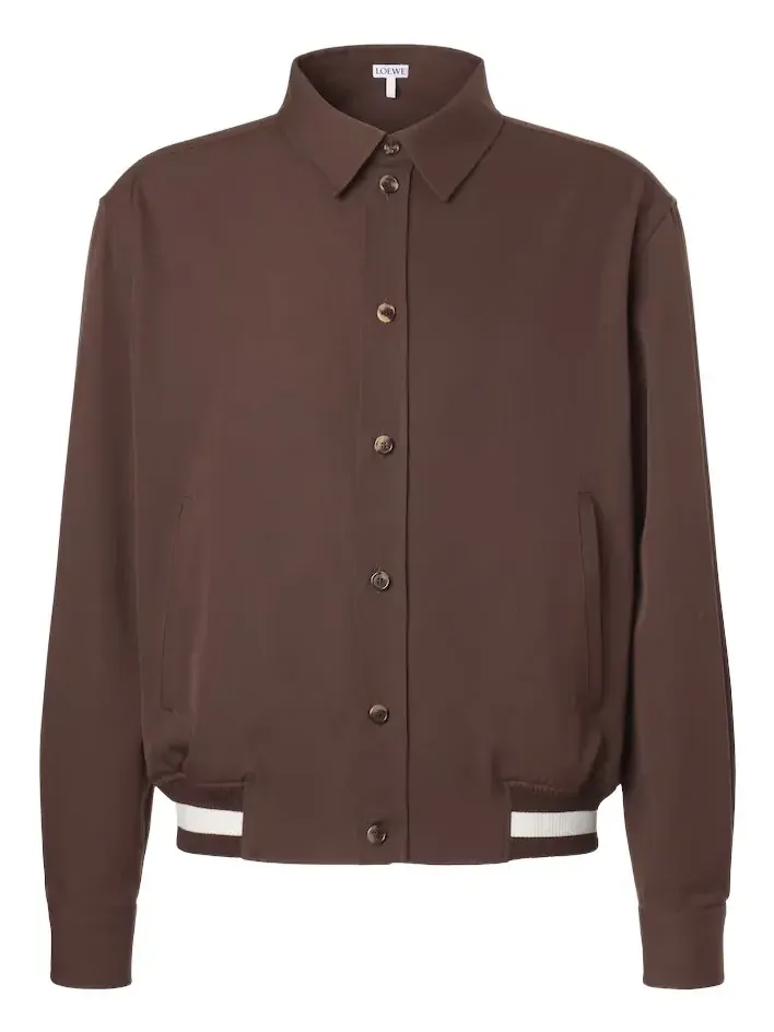 Wool gabardine blouson jacket Wool gabardine blouson jacket