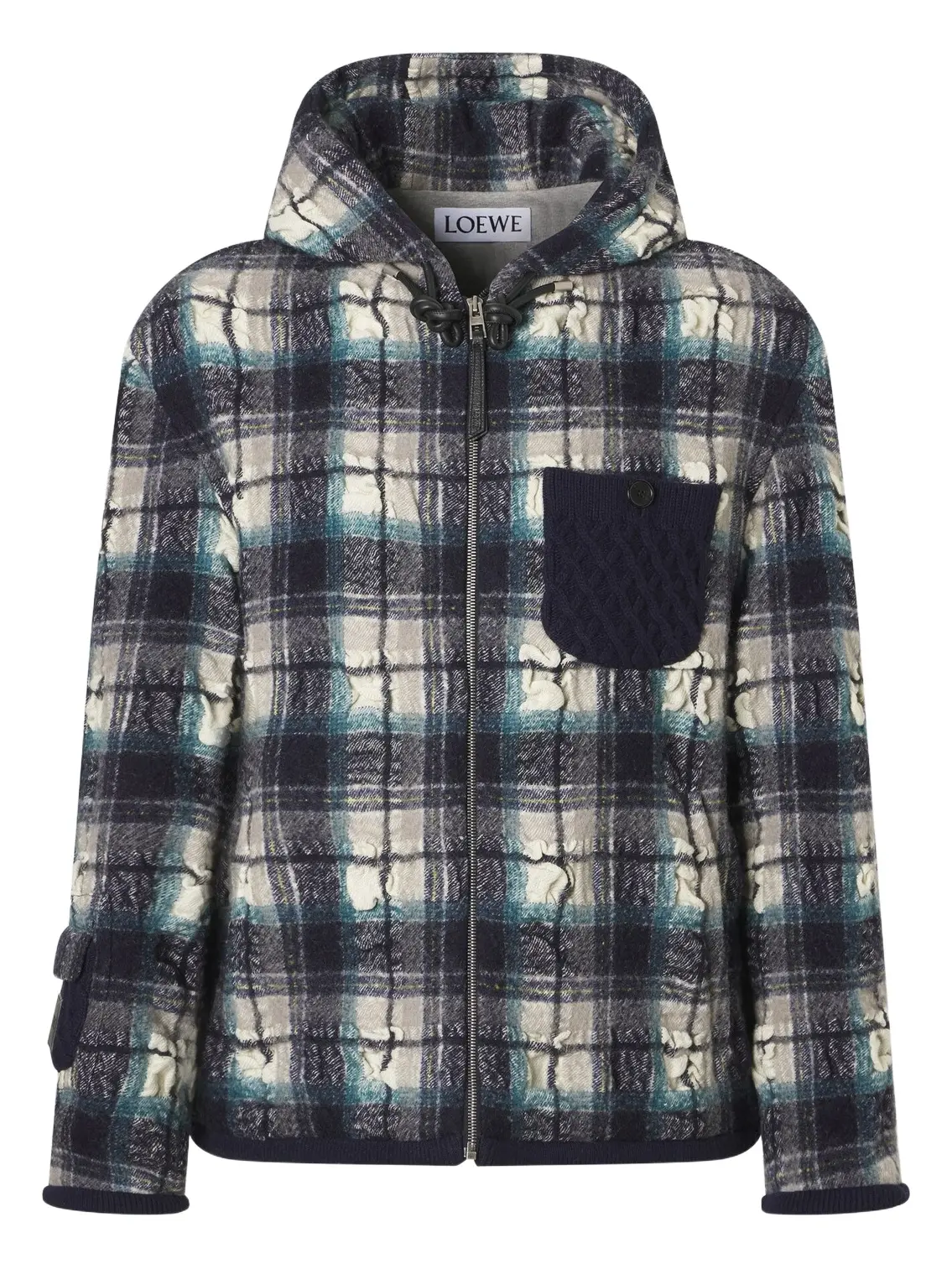 Loewe Plaid wool and linen jacket