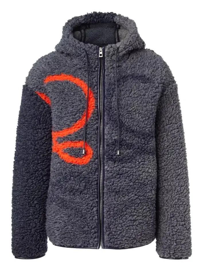 Loewe Anagram fleece jacquard jacket