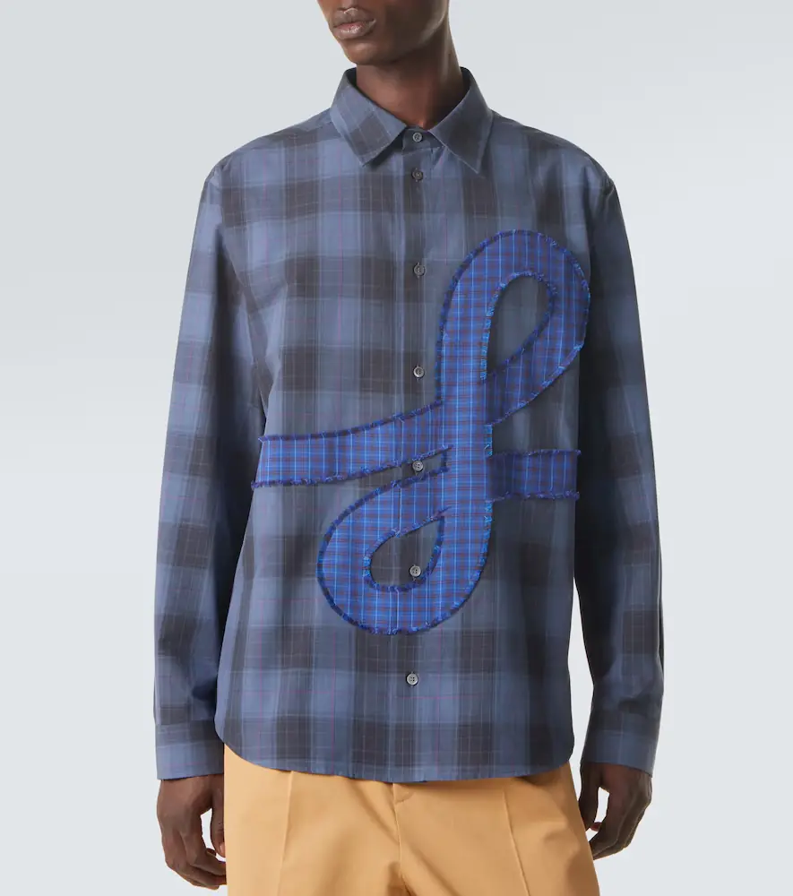 Loewe Checked cotton poplin shirt | Thumbnail 4