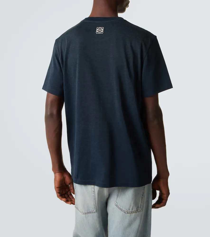 Loewe Printed cotton-blend jersey T-shirt | Thumbnail 3