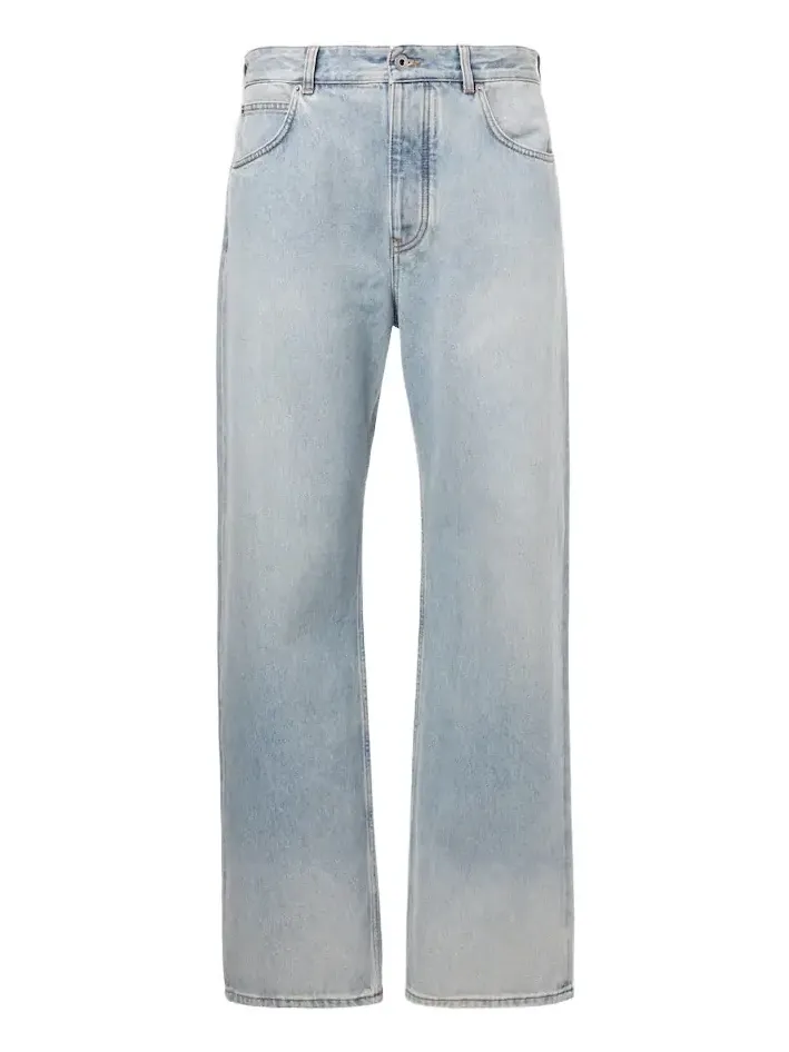 Faded straight jeans