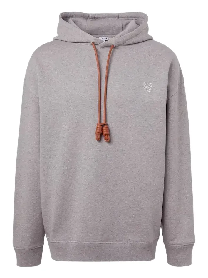 Anagram cotton jersey hoodie