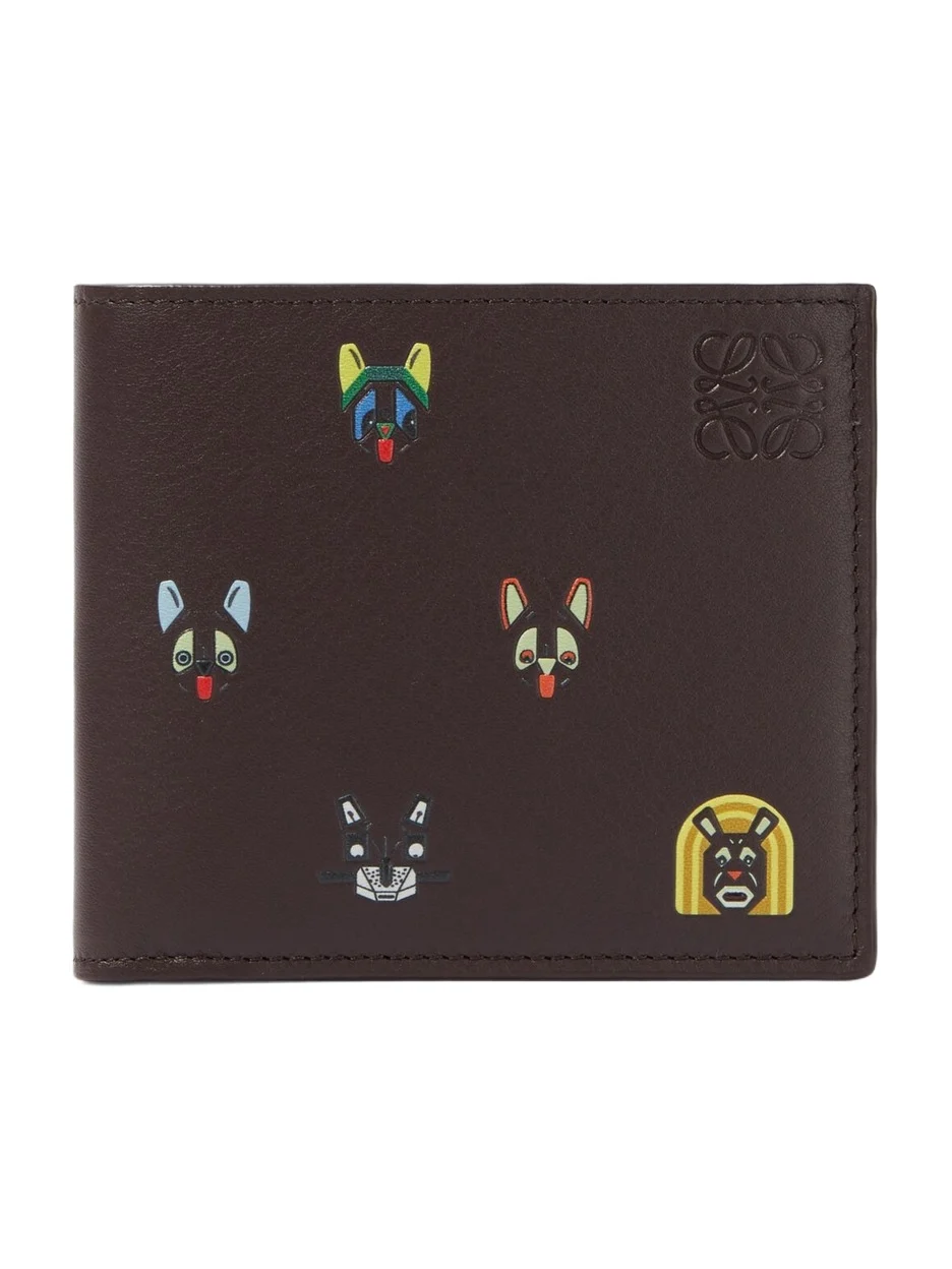 Loewe x Louis Wain Cats leather bifold wallet