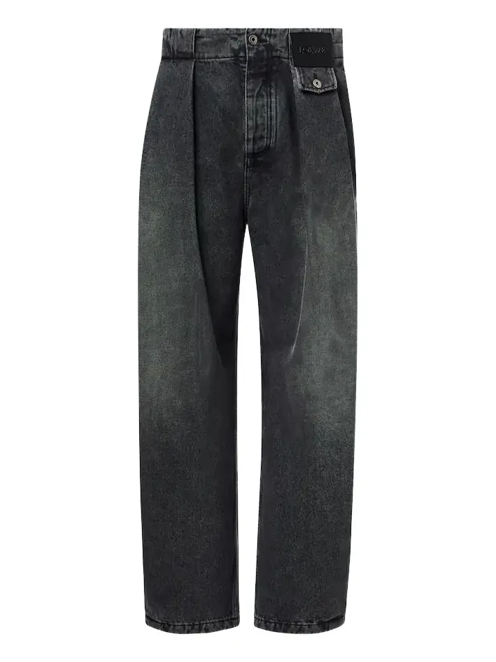Pleated barrel-leg jeans Pleated barrel-leg jeans