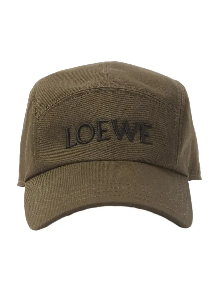 Logo embroidered cotton baseball cap