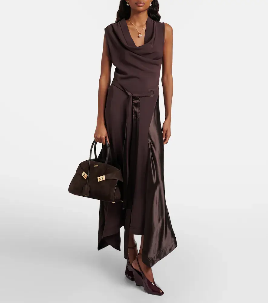 Ferragamo Hug suede tote bag | Thumbnail 4 Ferragamo Hug suede tote bag | Thumbnail 4