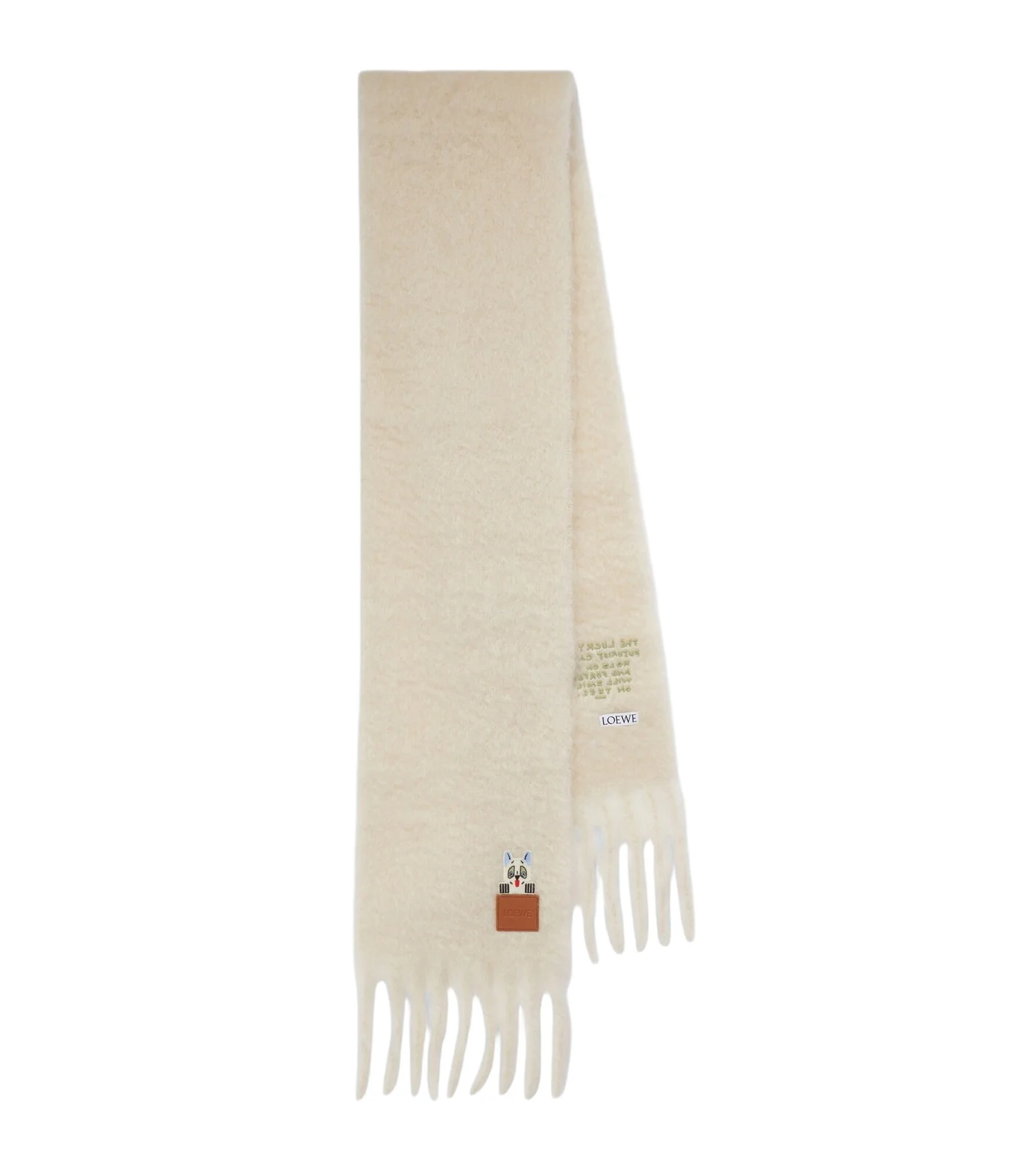 x Louis Wain mohair and wool-blend scarf