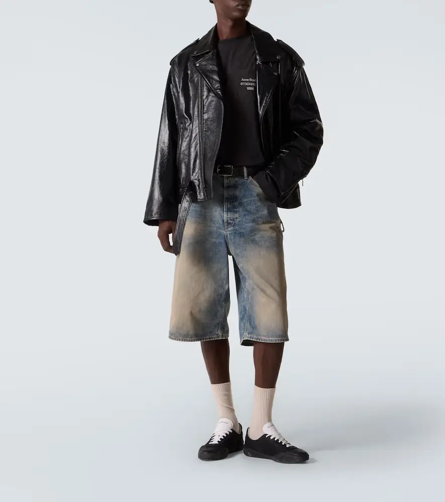 Acne Studios Distressed cotton-blend T-shirt | Thumbnail 4 Acne Studios Distressed cotton-blend T-shirt | Thumbnail 4