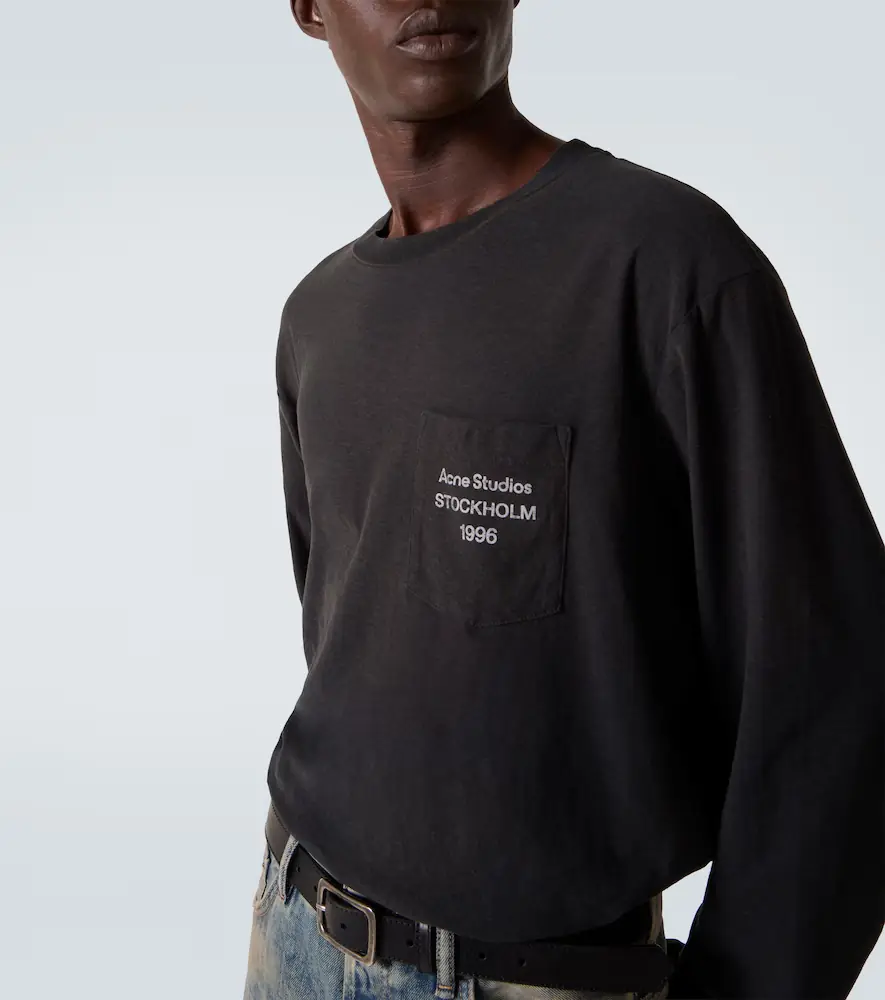 Acne Studios Distressed cotton-blend T-shirt | Thumbnail 5 Acne Studios Distressed cotton-blend T-shirt | Thumbnail 5