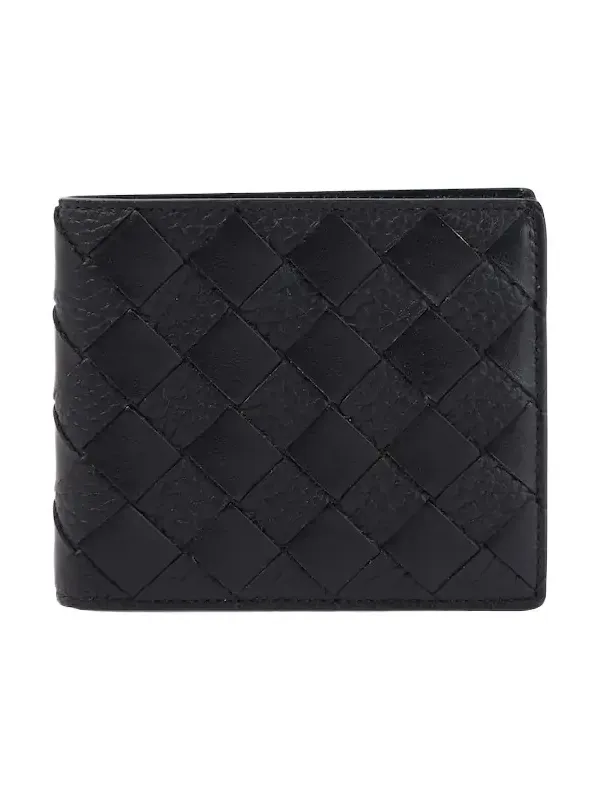 Intrecciato leather wallet