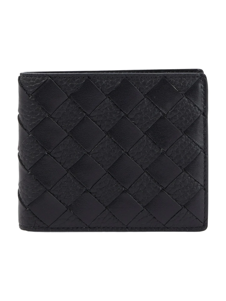 Intrecciato leather wallet