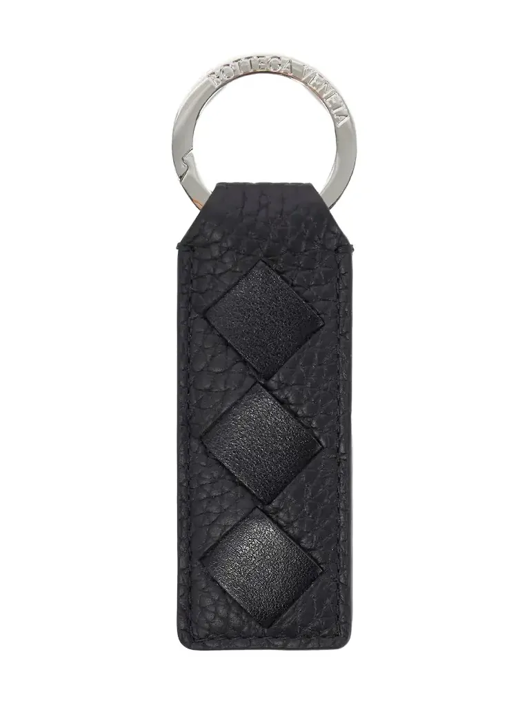 Intrecciato leather keychain Intrecciato leather keychain