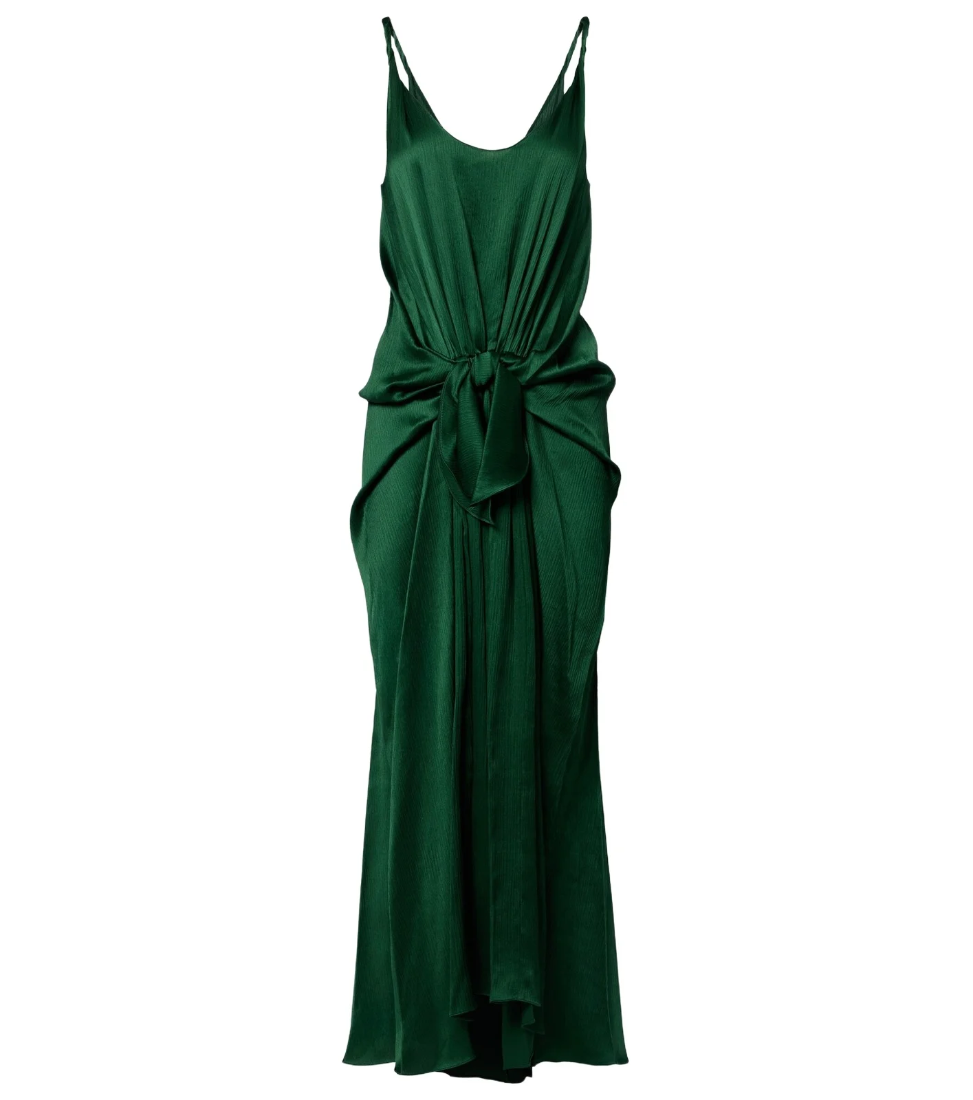 Gathered silk satin midi dress Gathered silk satin midi dress