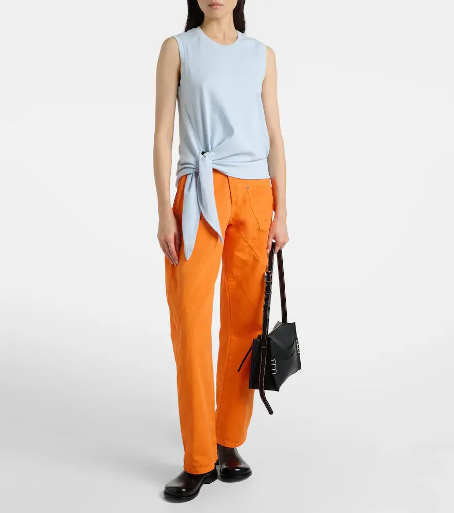 JW Anderson Embroidered high-rise straight jeans | Thumbnail 5