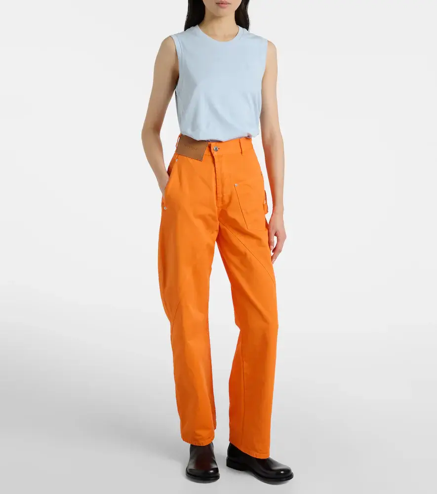 JW Anderson Embroidered high-rise straight jeans | Thumbnail 6