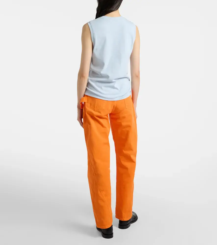 JW Anderson Embroidered high-rise straight jeans | Thumbnail 7